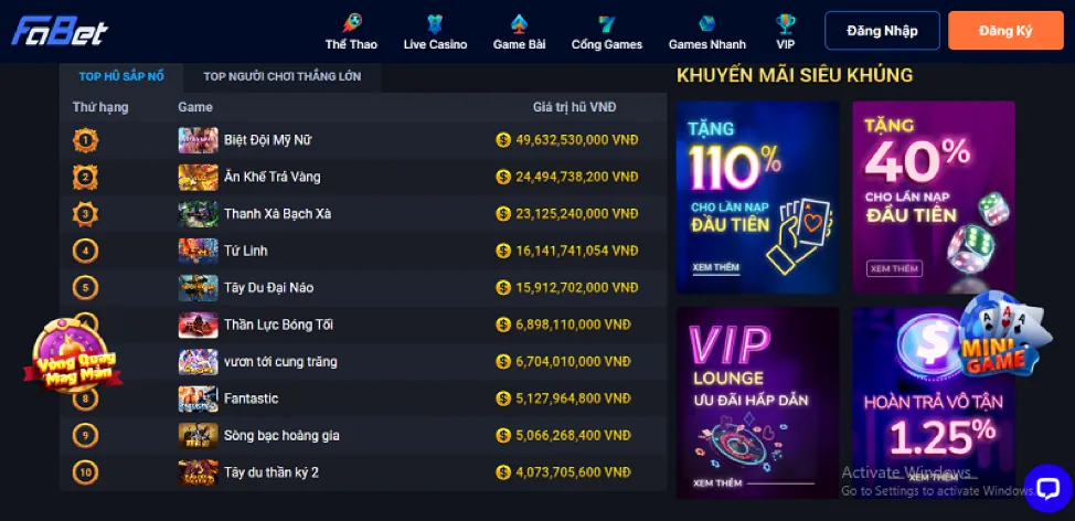 Hình ảnh quyền lợi VIP Wyn88